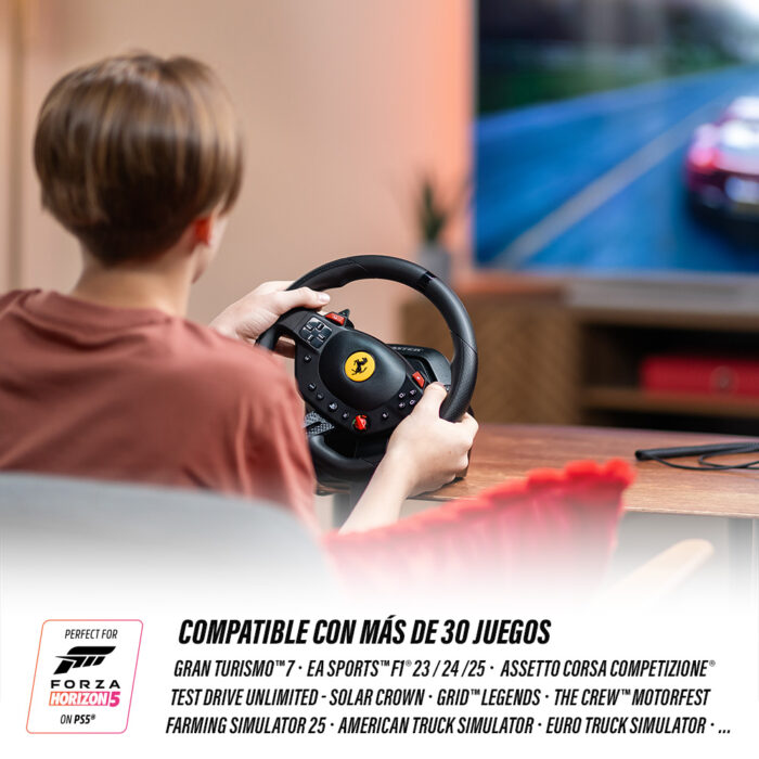 Volante simulador de automovilismo T98-P FERRARI 296 GTB Thrustmaster - Imagen 6