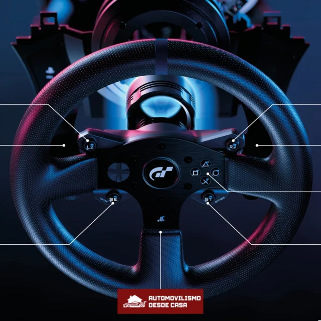 🚗🔥 Rendimiento y realismo para cada curva  El T300RS GT Edition de Thrustmaster combina volante con Force Feedback, pedales metálicos ajustables y compatibilidad total con PlayStation y PC. Siente cada detalle de la pista y lleva tu simracing a otro nivel con una respuesta precisa y fluida en cada carrera.